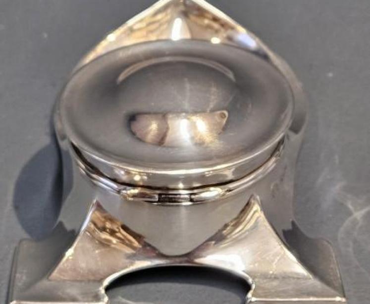 Sampson Mordan Silver Ring Box with Trinket Tray - Image 2