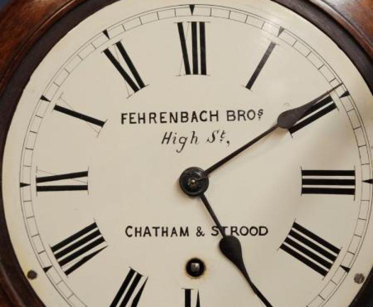 Immaculate Victorian 8" English Mahogany Dial Clock - Image 6