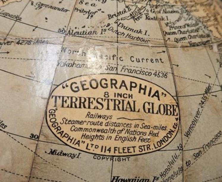 1930's Geographia 8" Globe - Image 2