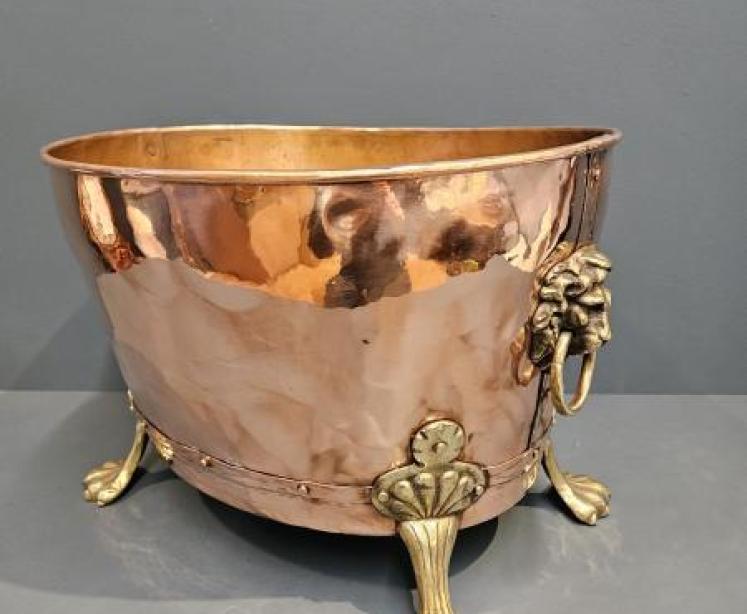 Edwardian Copper Log Bin - Image 1