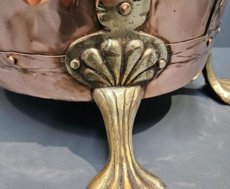 Edwardian Copper Log Bin - Image 6