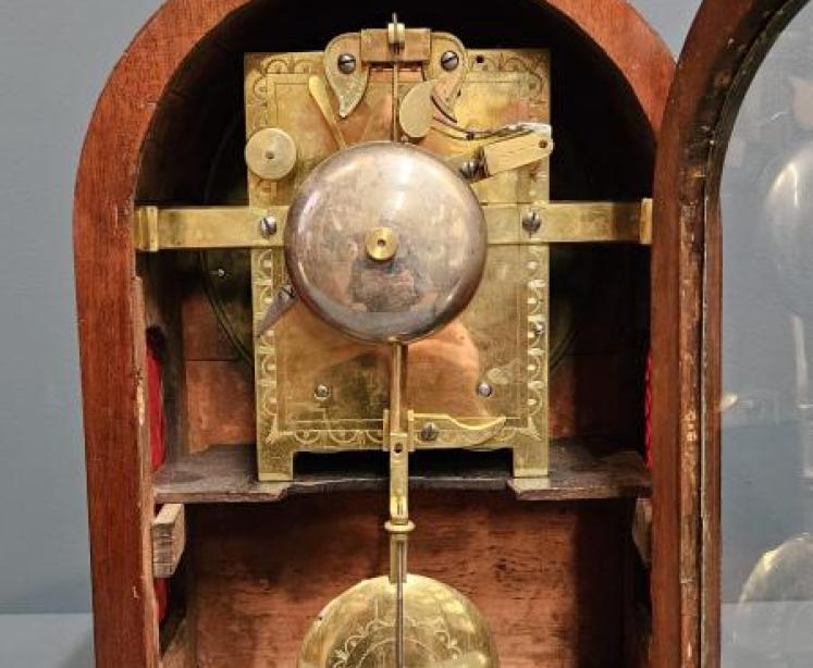 Regency Mahogany Double Fusee Bracket Clock - Image 6