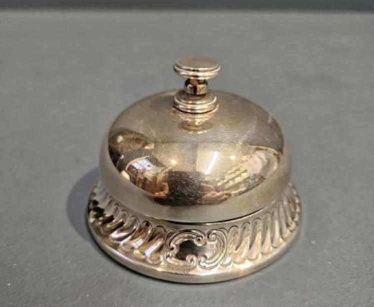 Victorian Silver Counter Bell - Image 1