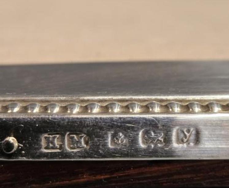 George V Silver Beaded Edge Frame  - Image 4