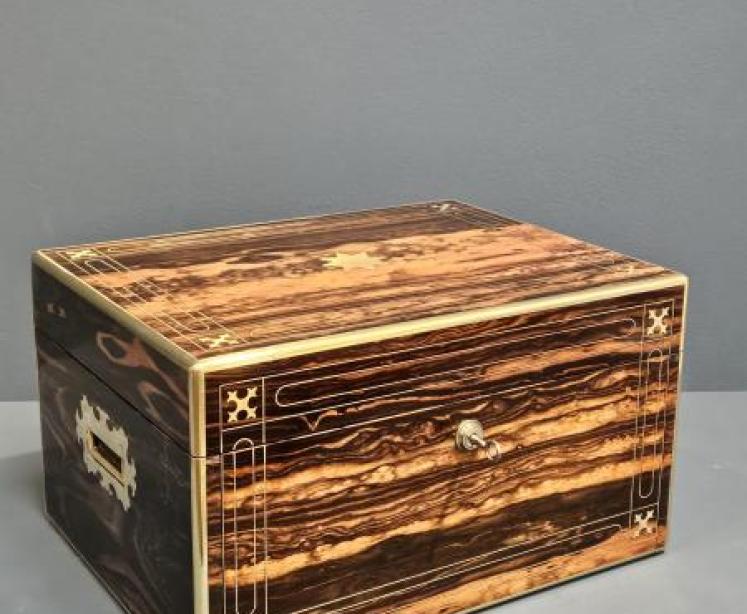 Coromandel Stationary Box and Silver Contents - Image 2