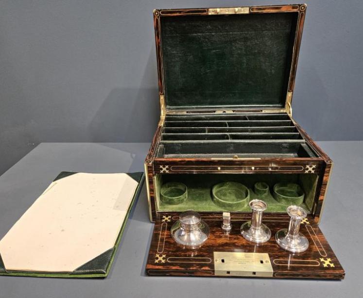 Coromandel Stationary Box and Silver Contents - Image 4