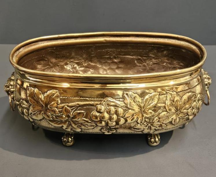 Victorian Brass Planter - Image 2