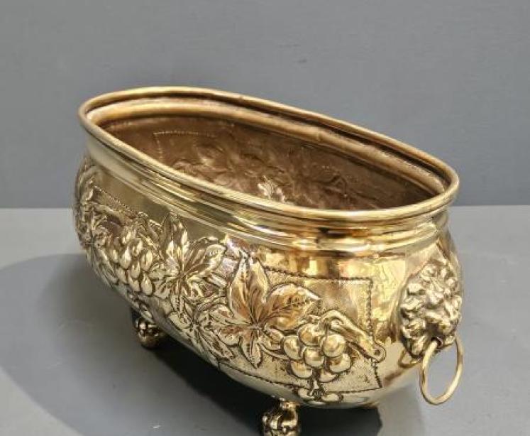 Victorian Brass Planter - Image 6