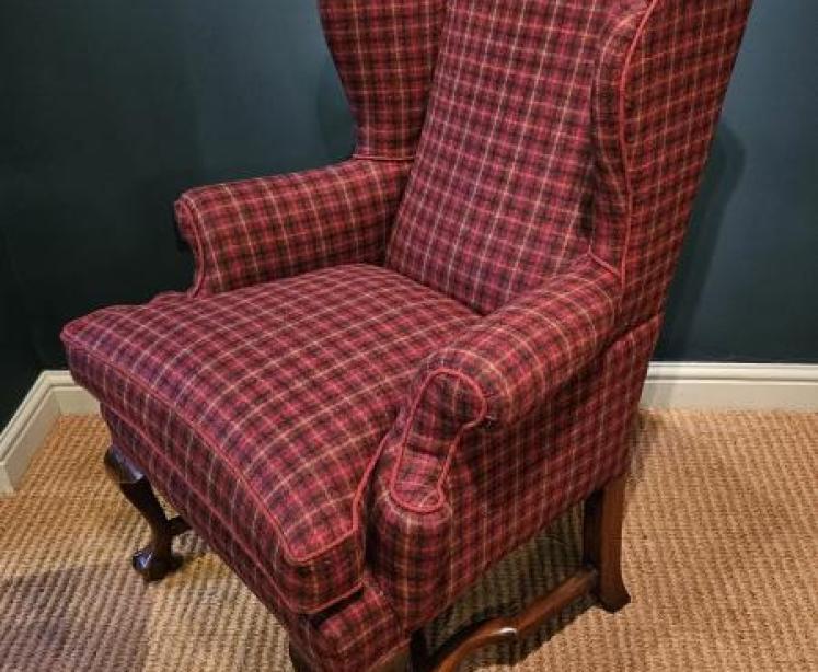 Late Victorian Wing Back Arm Chair - Image 2