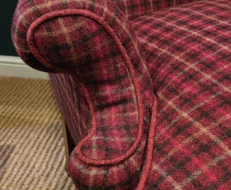 Late Victorian Wing Back Arm Chair - Image 5