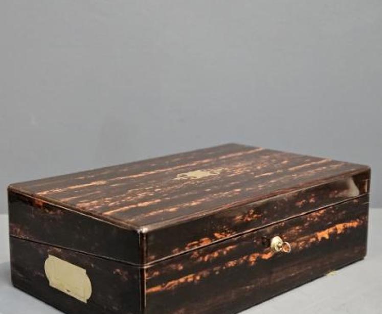 Victorian Coromandel Writing Slope  - Image 3