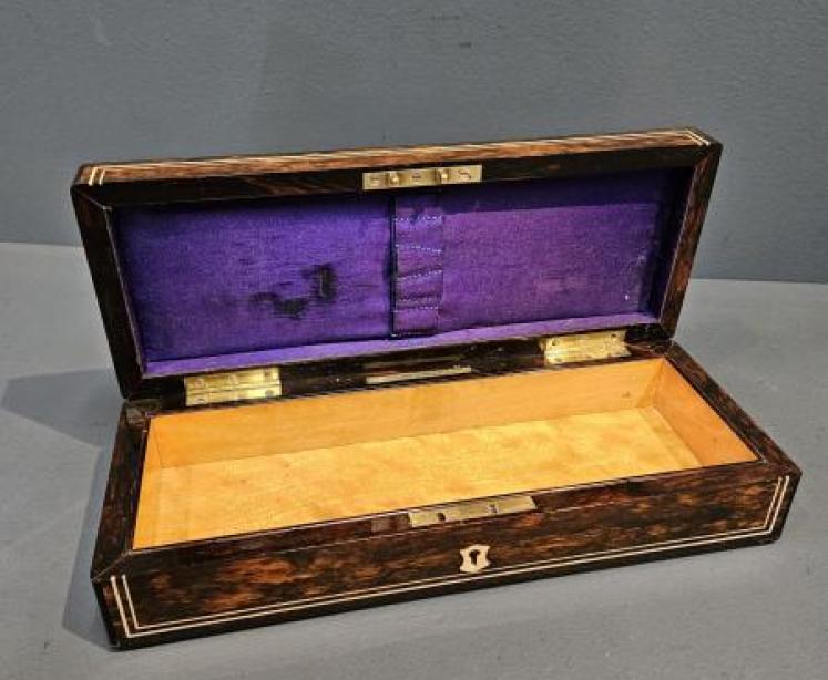 Victorian Coromandel Glove Box - Image 1