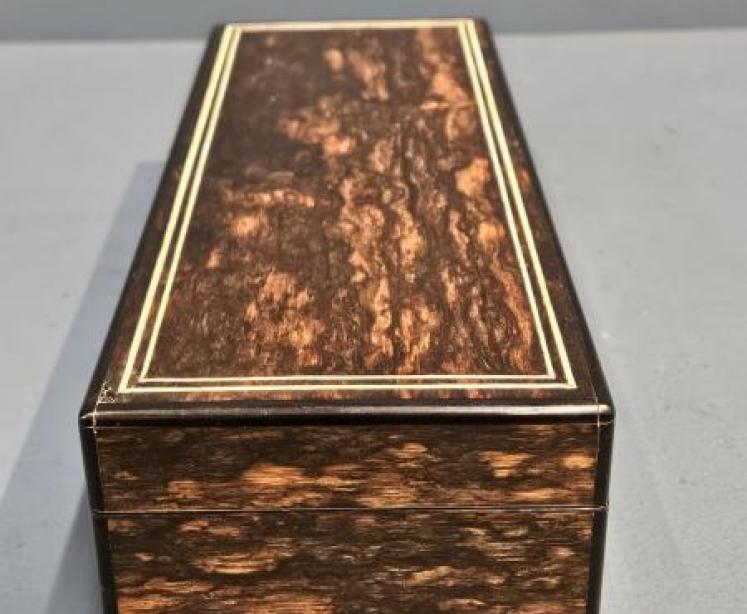 Victorian Coromandel Glove Box - Image 4