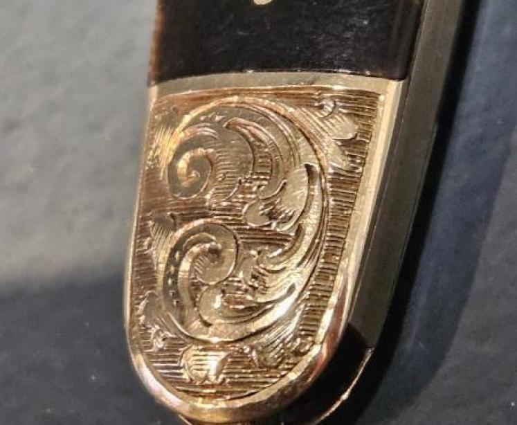 Victorian 9ct Gold and Tortoise Shell Pen Knife  - Image 5