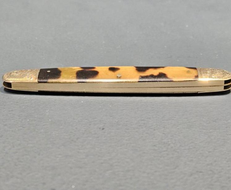 Victorian 9ct Gold and Tortoise Shell Pen Knife  - Image 6