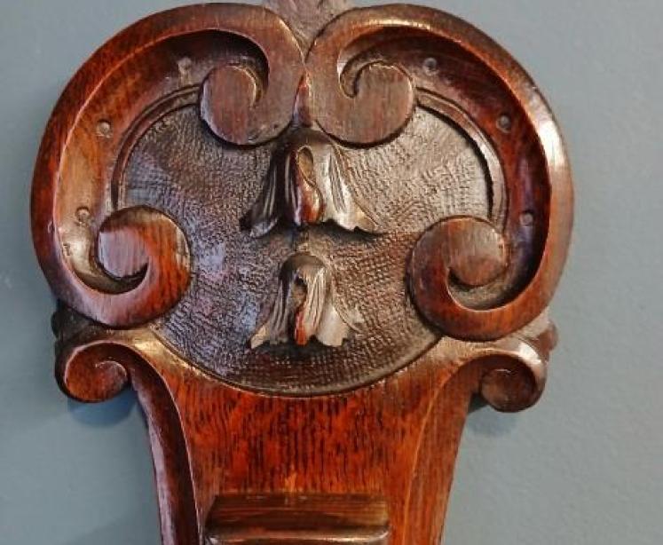 Victorian Polished Oak Nottingham Banjo Barometer - Image 5