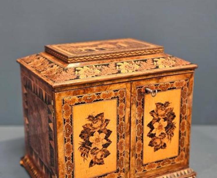 Outstanding Victorian Tunbridge Ware Box - Image 1