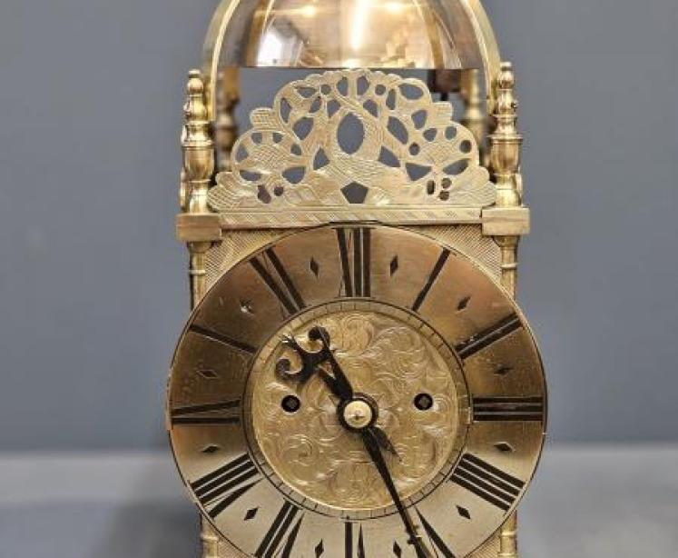 Victorian Double Fusee Lantern Clock - Image 1