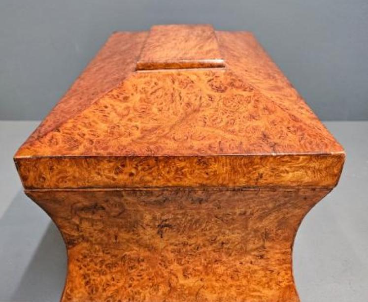 Superb Regency Pollard Oak Tea Caddy - Image 6