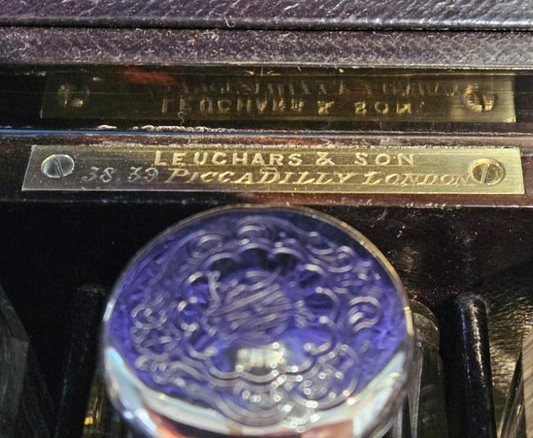 Victorian Travelling Box with Silver Contents  - Image 4