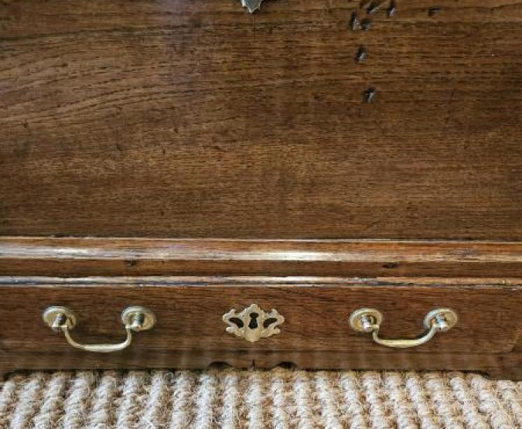George III Oak Coffer Bach - Image 4