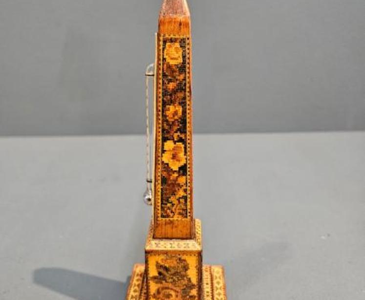 Victorian Tunbridge Ware Obelisk Thermometer - Image 3