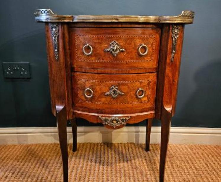 Victorian Walnut Night Stand - Image 1