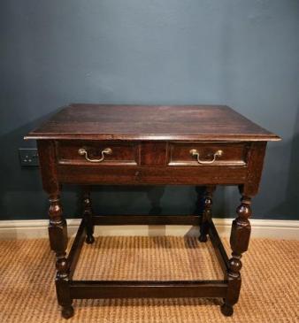 George I Period Oak Single Drawer Side Table