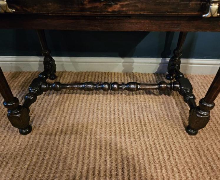 Georgian Oak and Elm Side Table - Image 7