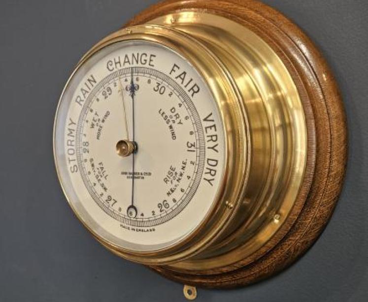 Victorian London Ships Bulk Head Barometer - Image 4