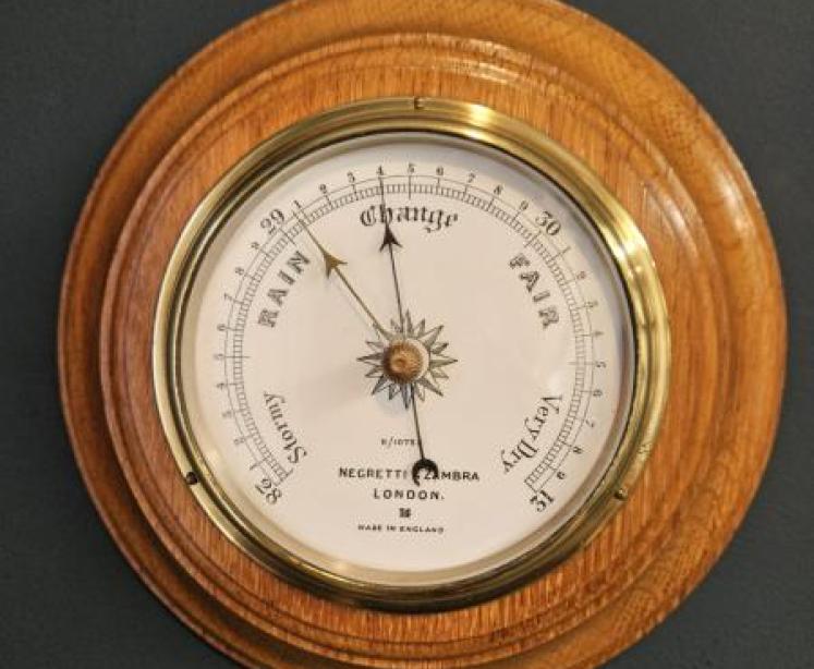 Negretti & Zambra Oak Cased Barometer - Image 1