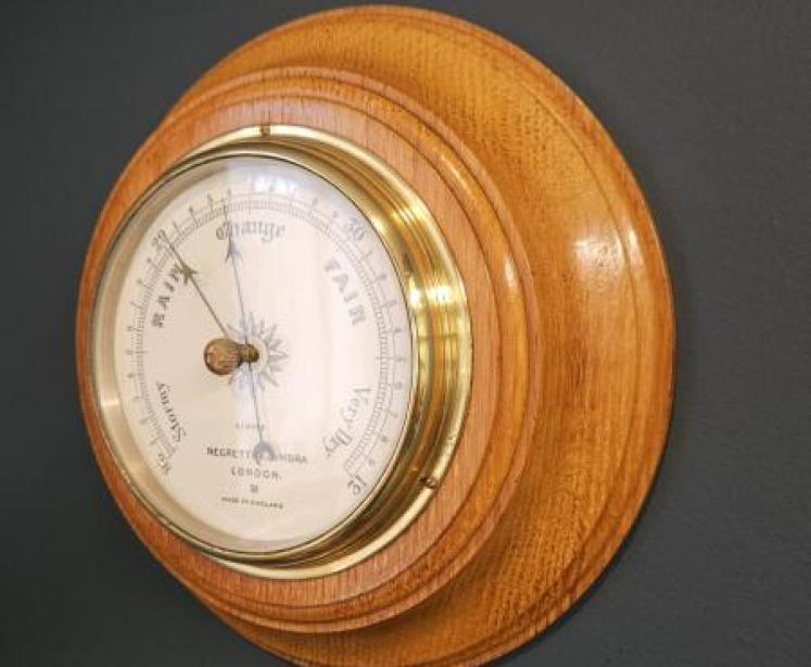 Negretti & Zambra Oak Cased Barometer - Image 4
