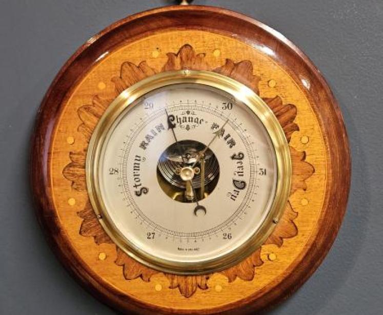 Edwardian Inlaid Barometer - Image 1