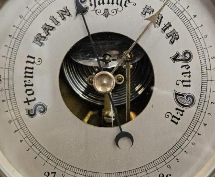 Edwardian Inlaid Barometer - Image 3