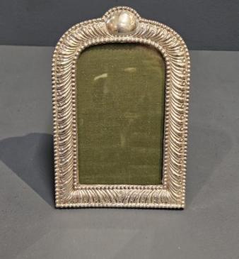 Victorian Silver Arched Top Photo Frame