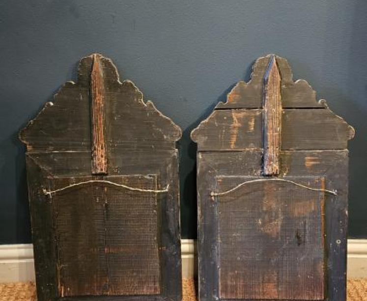 Pair of Victorian Brass Cushion Frame Mirrors - Image 2