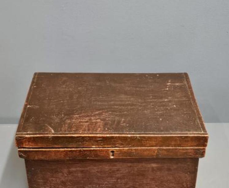 George III Oak Deed Box - Image 1