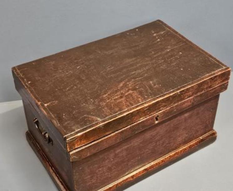 George III Oak Deed Box - Image 3