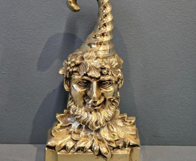 Victorian Brass Door Stop - Image 1