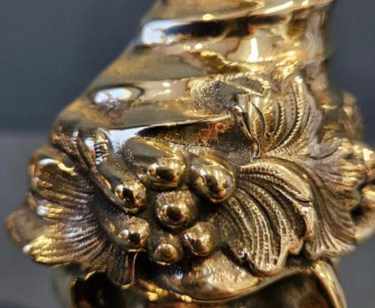 Victorian Brass Door Stop - Image 3