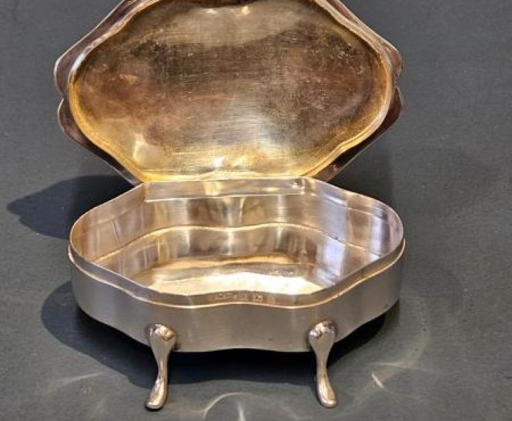 Edwardian Silver Trinket Box - Image 3