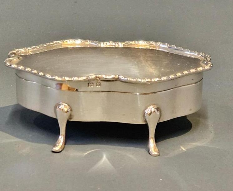 Edwardian Silver Trinket Box - Image 4
