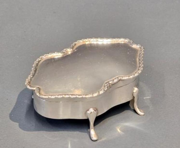 Edwardian Silver Trinket Box - Image 6