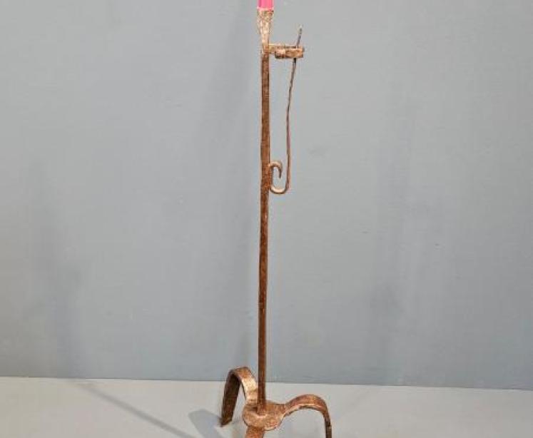 Georgian Floor Standing Rush Light  - Image 1