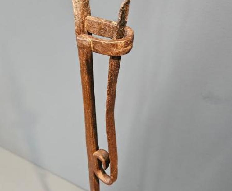 Georgian Floor Standing Rush Light  - Image 4