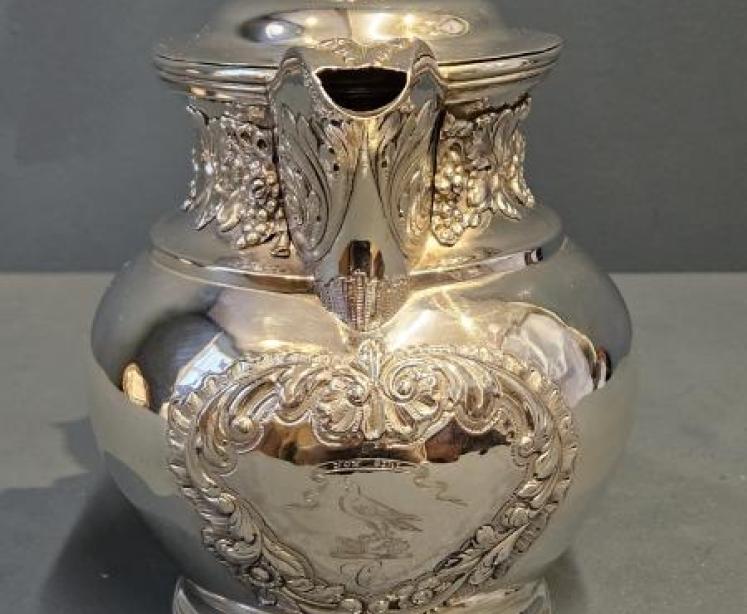 Superb George IV 27oz Glasgow Silver Wine Jug - Image 2