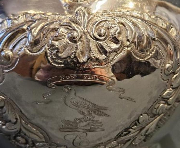 Superb George IV 27oz Glasgow Silver Wine Jug - Image 4