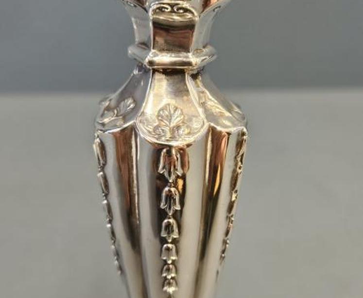 Pair of Victorian Silver Candlesticks  - Image 2