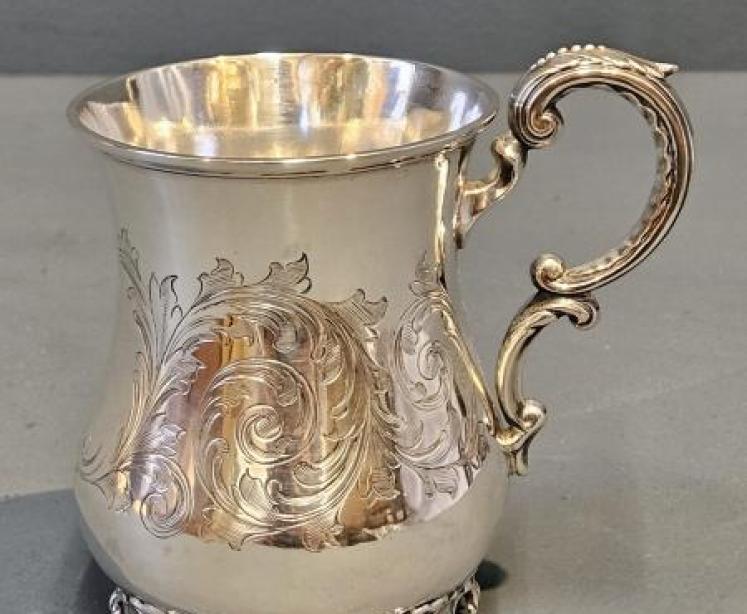 Early Victorian Sheffield Silver Tankard - Image 1