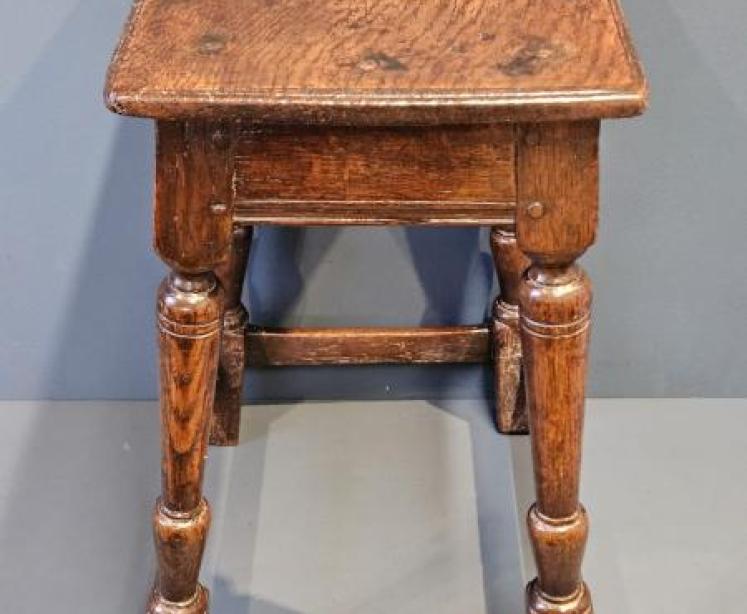 George II Oak Joint Stool - Image 5